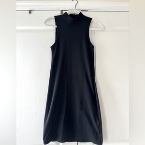 Abercrombie and fitch black fitted mock turtle neck, sleeveless dress